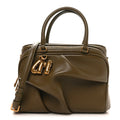 Lambskin Small The Wave Bag Olive