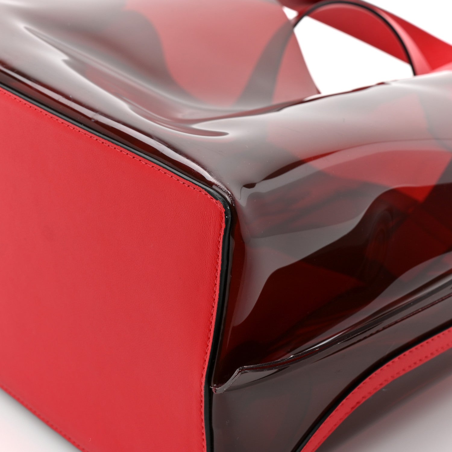 PVC Vlogo Small Escape Tote Red