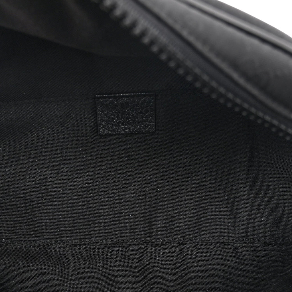 Nylon Monogram Fanny Pack Belt Bag Black
