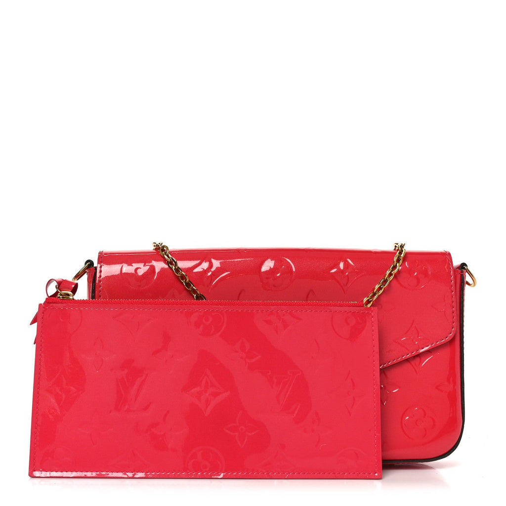 Vernis Felicie Pochette Chain Wallet Hot Pink