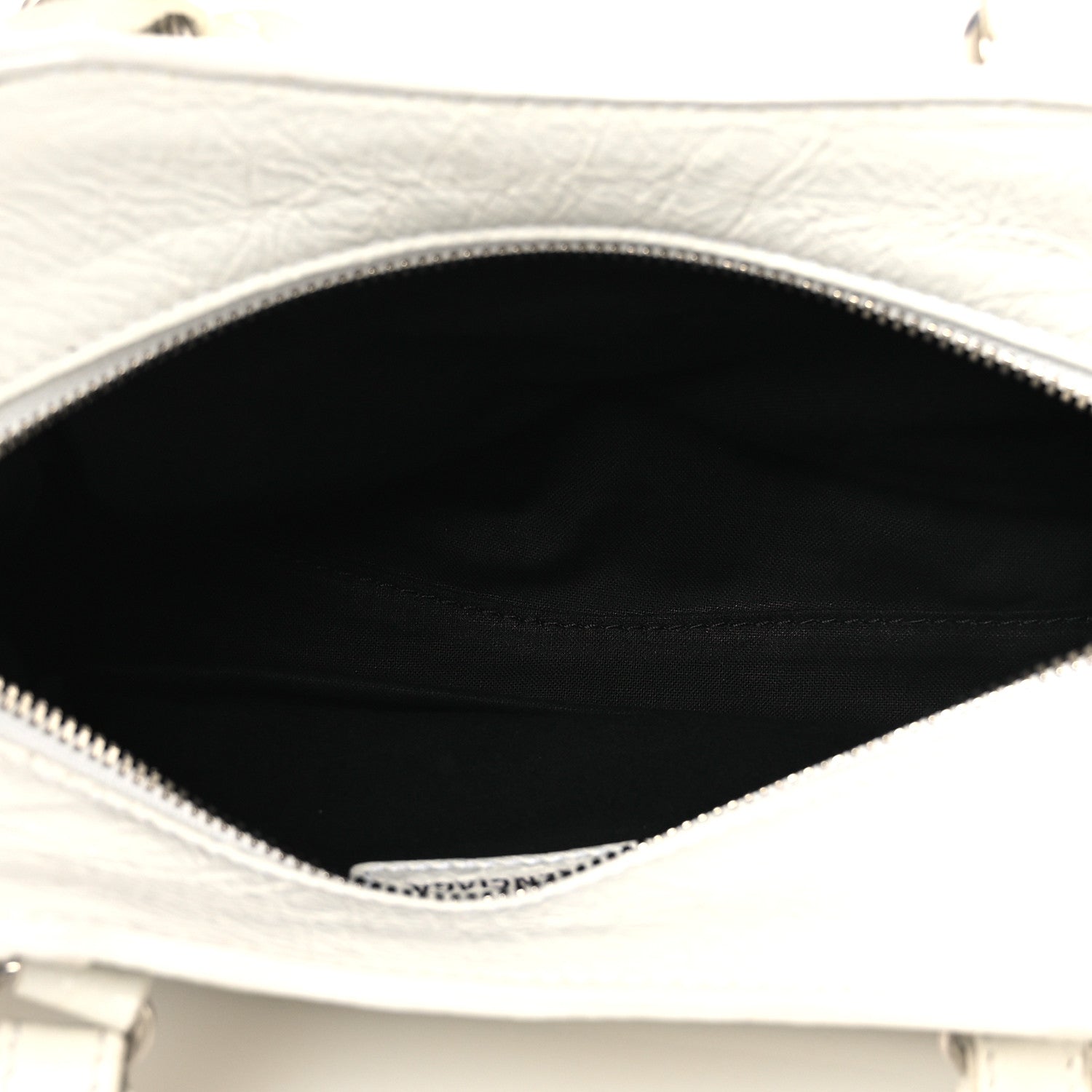 Agneau Arena Crystal Neo Cagole Handbag XS Optic White