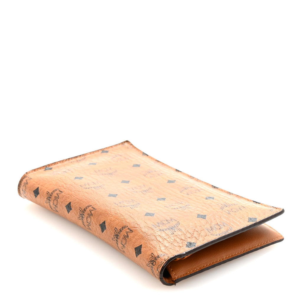 Visetos Bi-Fold Long Wallet Cognac