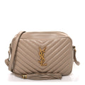 Calfskin Matelasse Monogram Lou Camera Bag Dark Beige