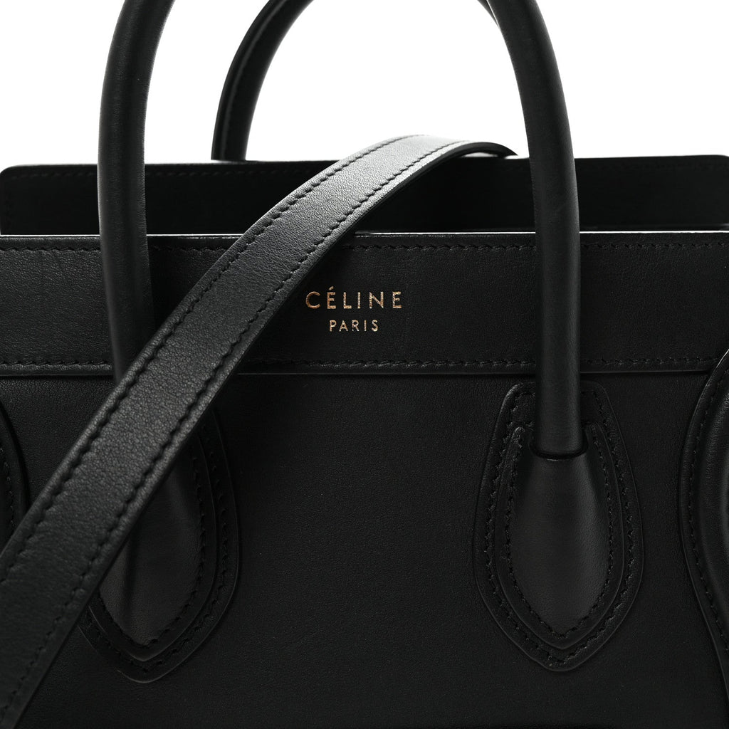 Smooth Calfskin Nano Luggage Black