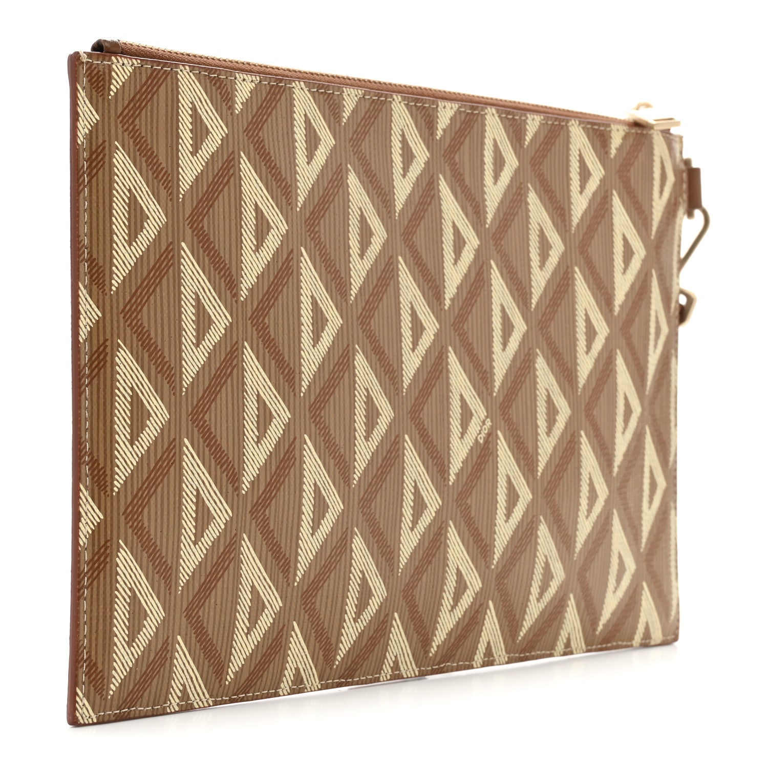 Coated Canvas CD Diamond Hit The Road A5 Pouch Coffee