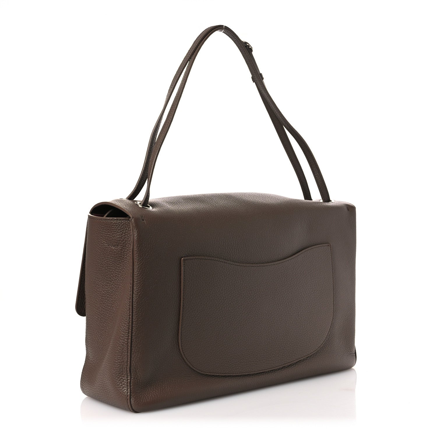 Grained Calfskin Souplissimo Maxi Flap Light Brown