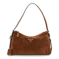 Scamosciato Suede Medium Aimee Shoulder Bag Cacao