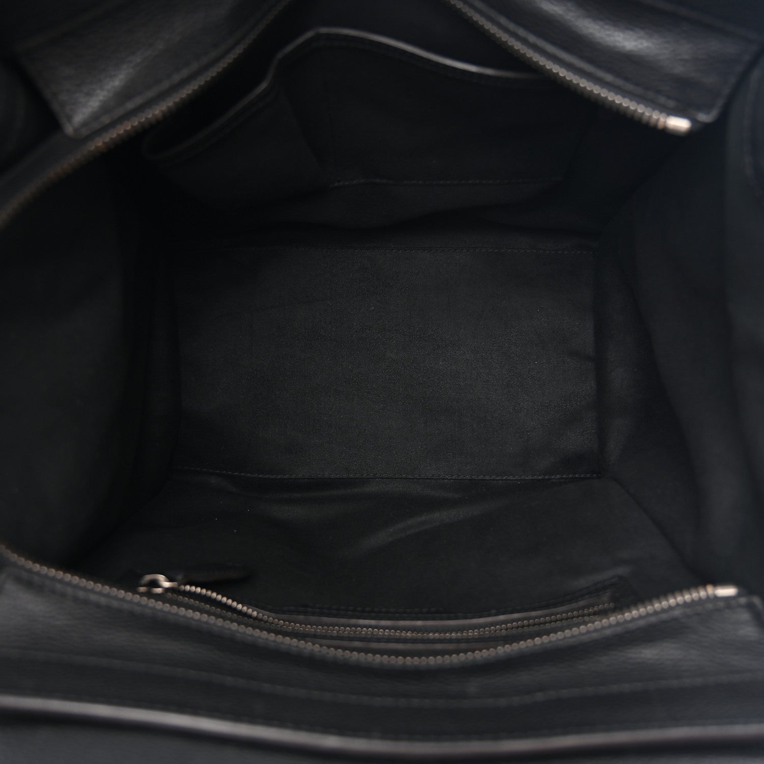 Drummed Calfskin Mini Luggage Black
