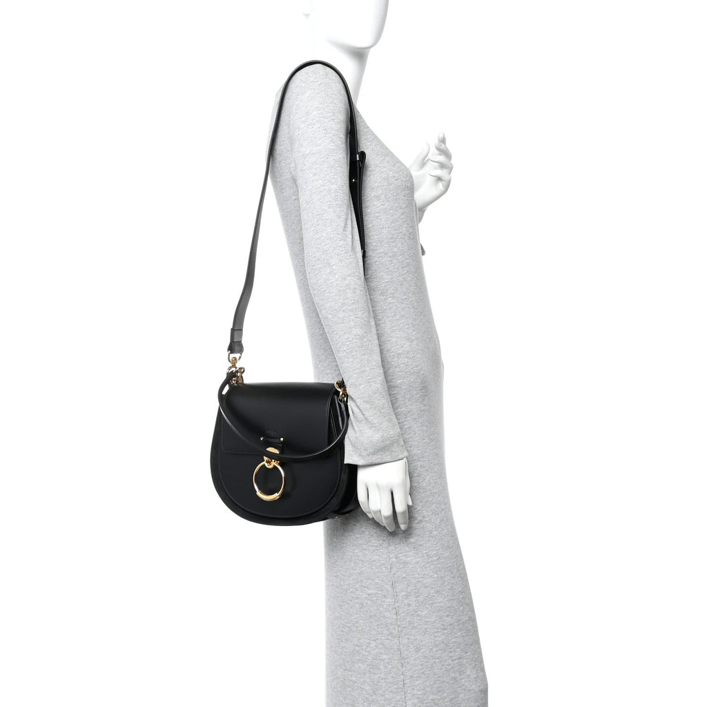 Calfskin Large Tess Bag Black