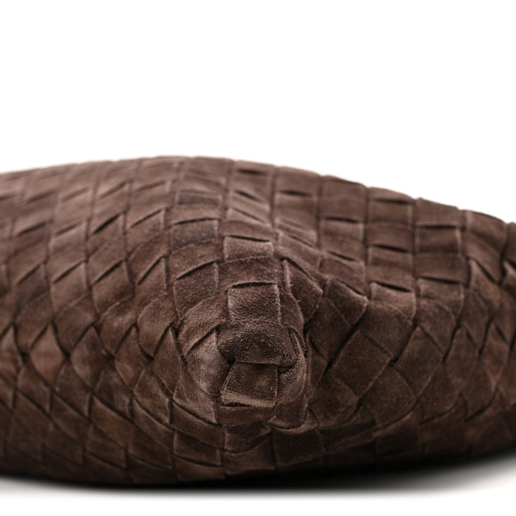 Suede Intrecciato Small Hop Fondant