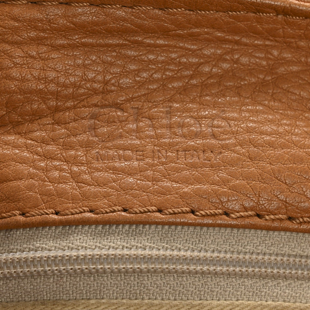 Calfskin Medium Paddington Satchel Tan
