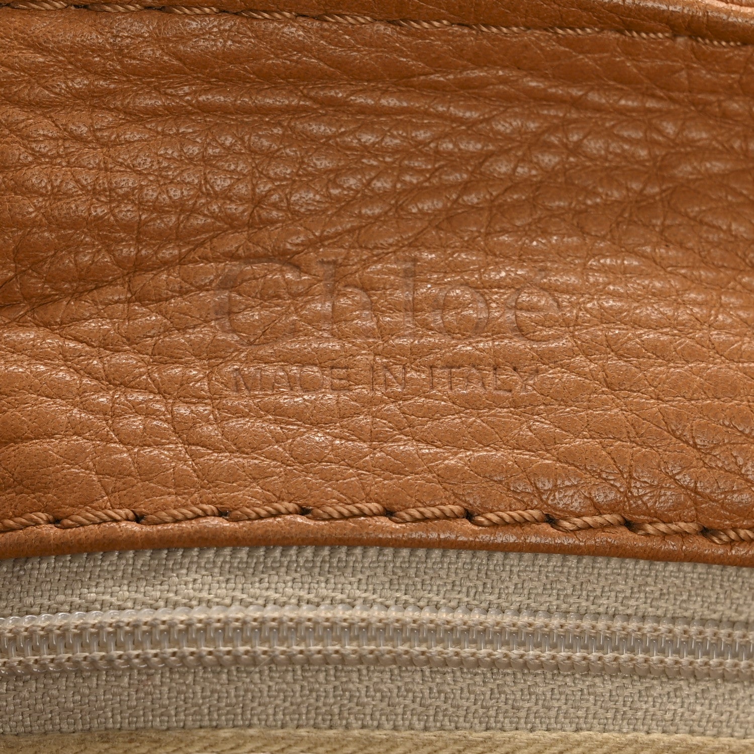 Calfskin Medium Paddington Satchel Tan