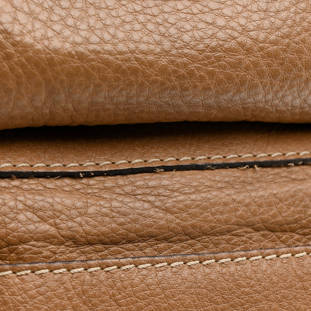 Calfskin Medium Marcie Satchel Nut
