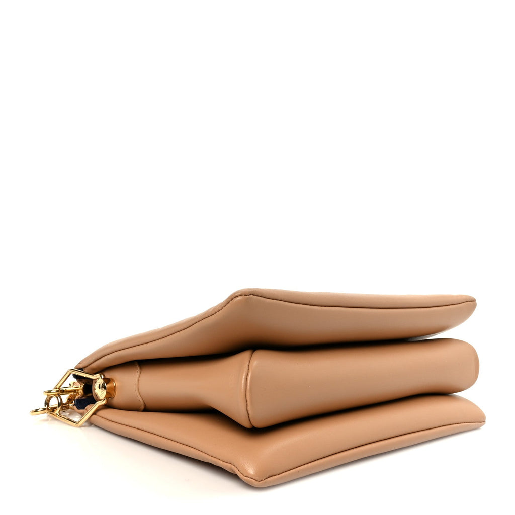 Lambskin Embossed Monogram Coussin PM Camel