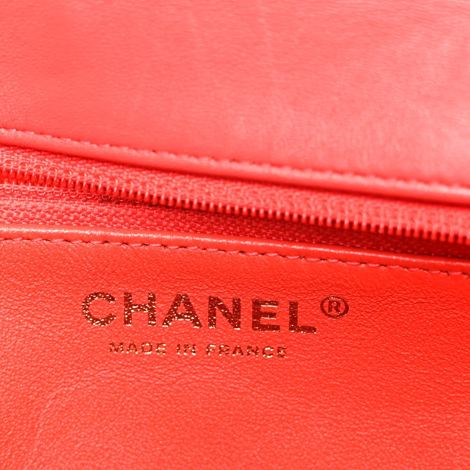 Lambskin Quilted Flap Clutch Red
