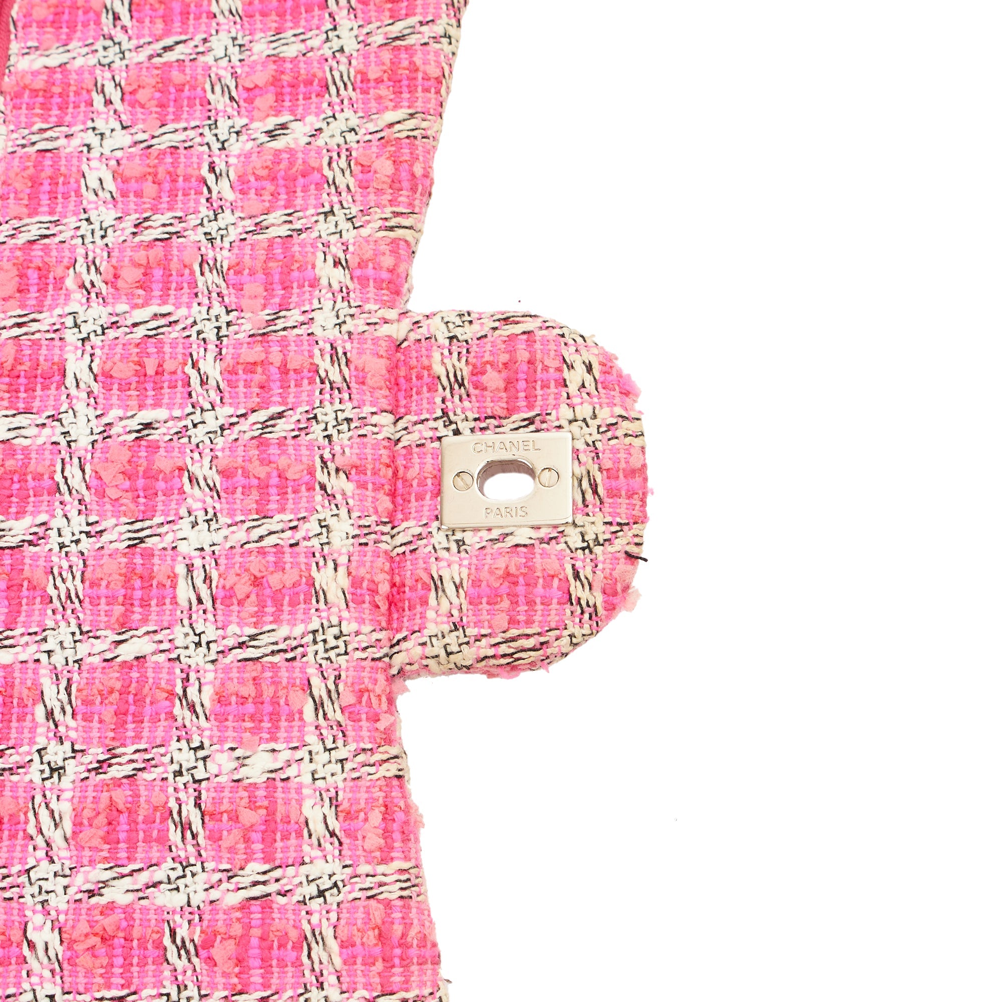 Chanel Shoulder Bag Classic Double Flap - Large in Pink, Tweed