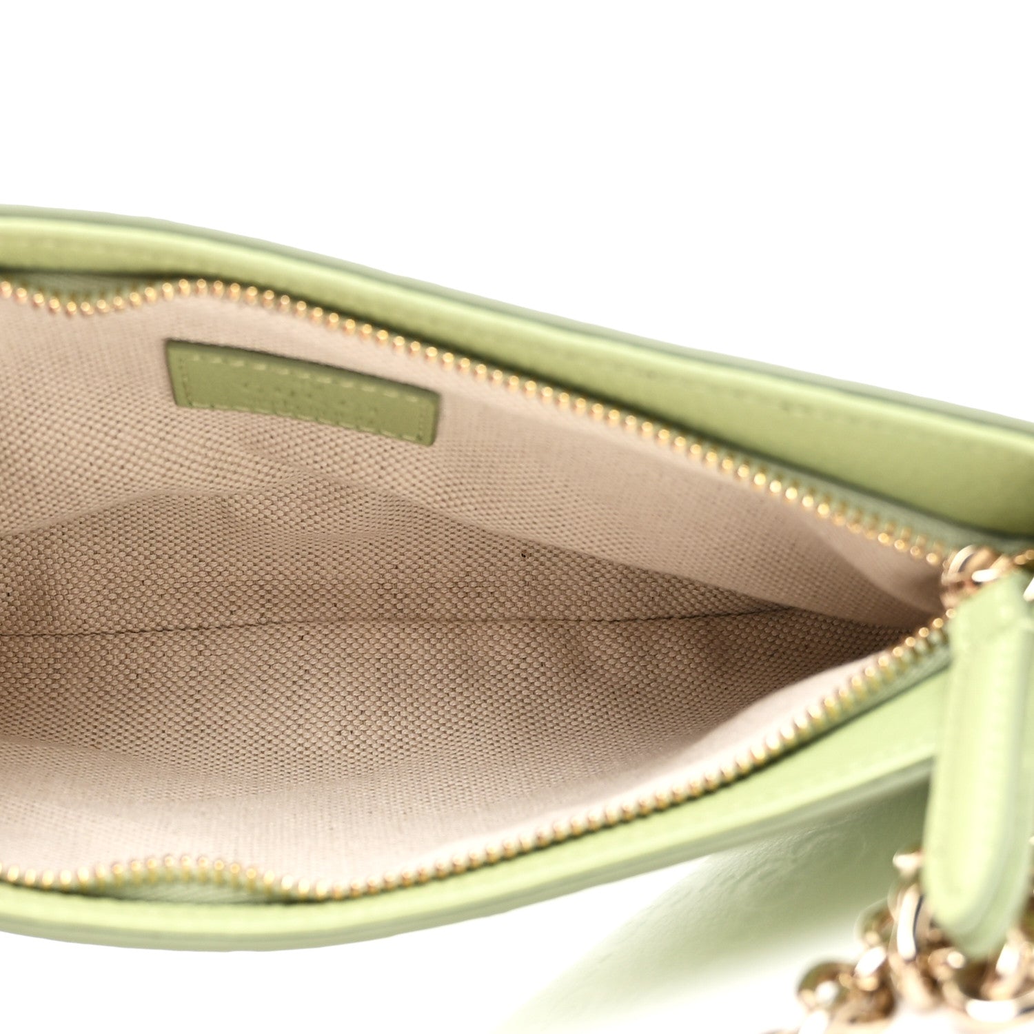 GG Grainy Calfskin Emblem Super Mini Shoulder Bag Sage Leaf