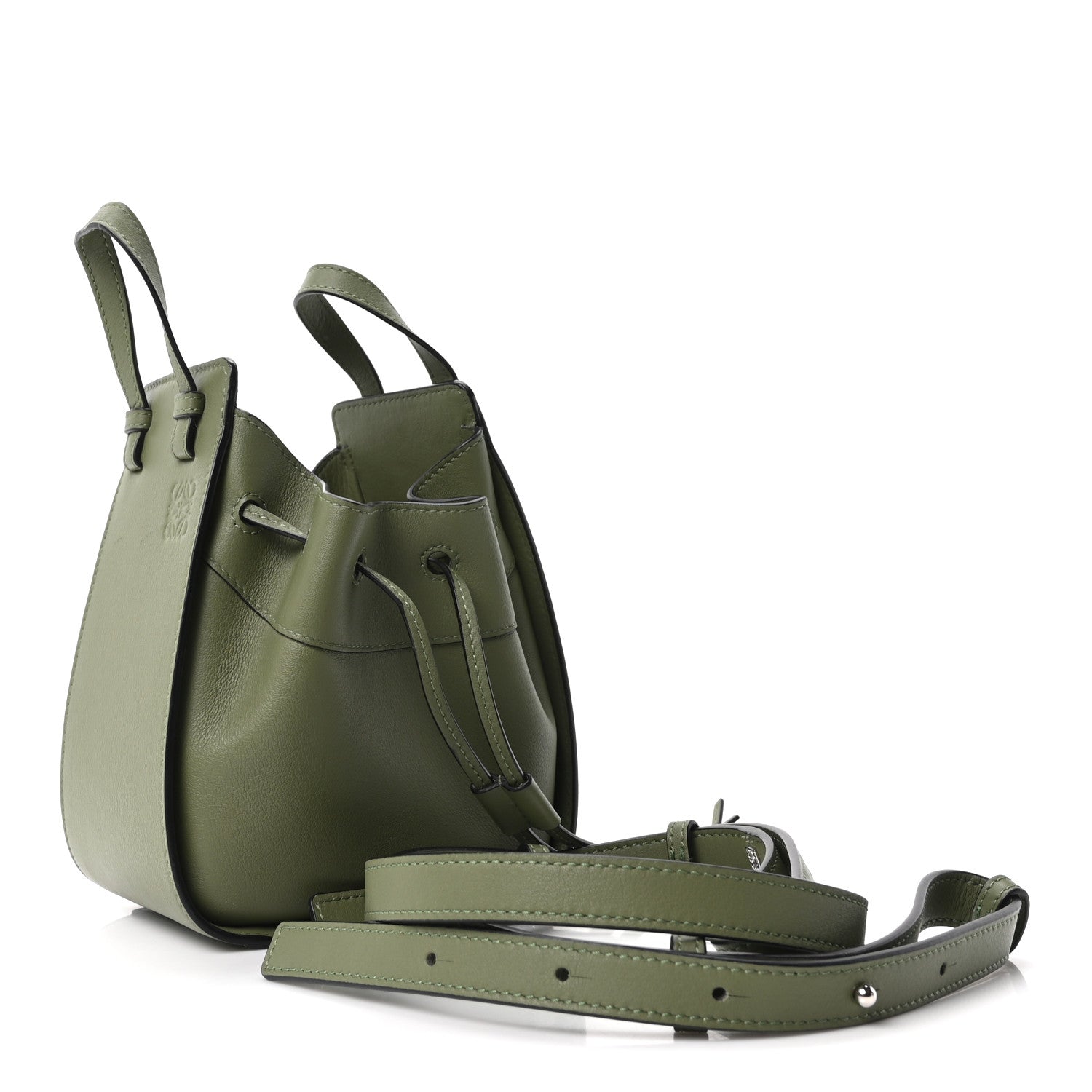 Calfskin Mini Hammock Shoulder Bag Avocado