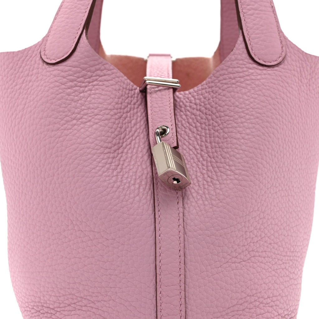 Taurillon Clemence Picotin Lock 18 PM Mauve Sylvestre