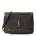 Grained Lambskin Monogram Large Niki Chain Satchel Light Musk