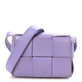 Lambskin Maxi Intrecciato Extra Mini Cassette Crossbody Bag Wisteria