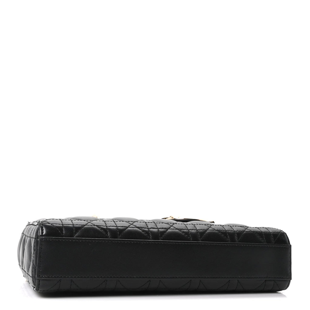 Lambskin Cannage Medium Lady D-Joy Black
