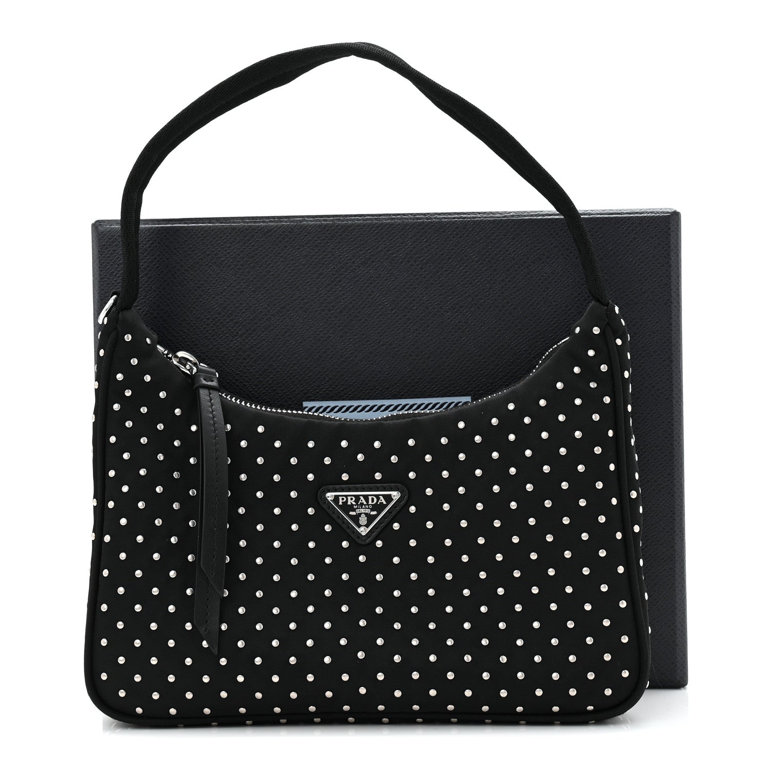 Re-Nylon Vela Studs Mini Re-Edition 2000 Bag Black