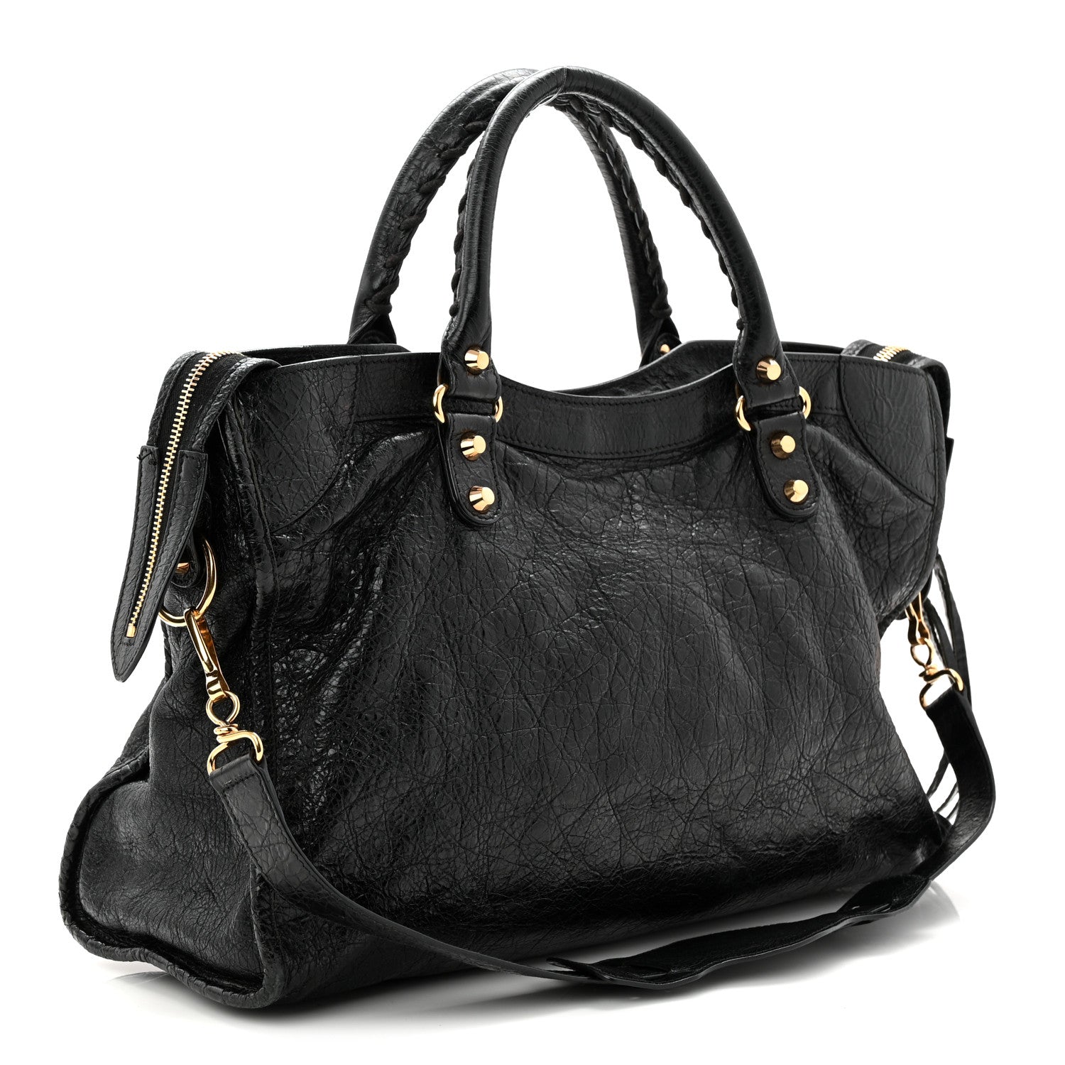 Agneau Classic Gold Hardware City Black