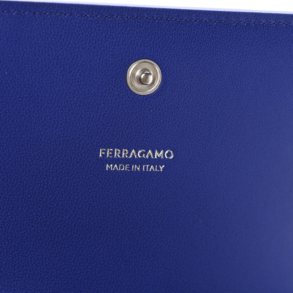 Smooth Airbrushed Calfskin Micro Pouch Lime Lapis