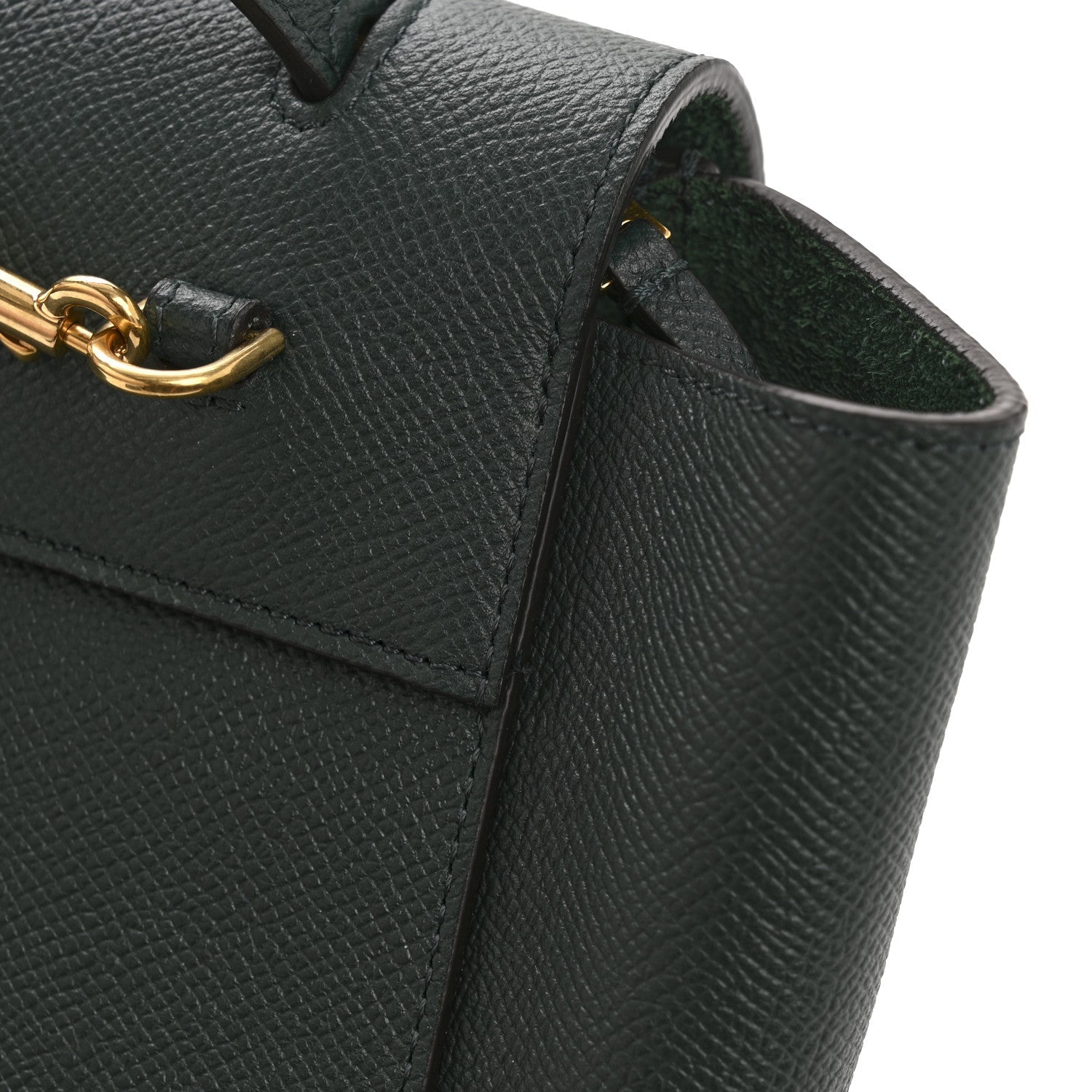 Grained Calfskin Nano Belt Bag Amazone