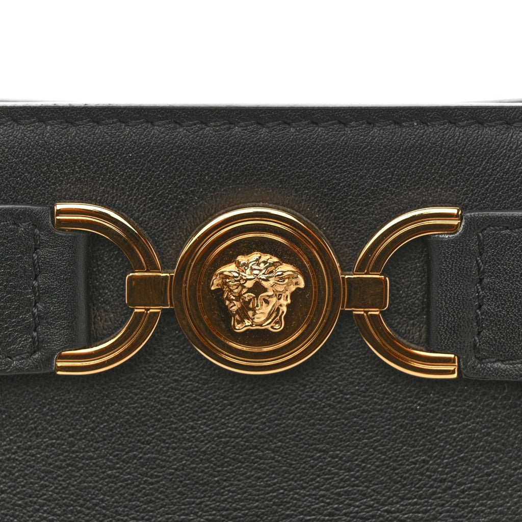 Calfskin Small Medusa '95 Tote Bag Black