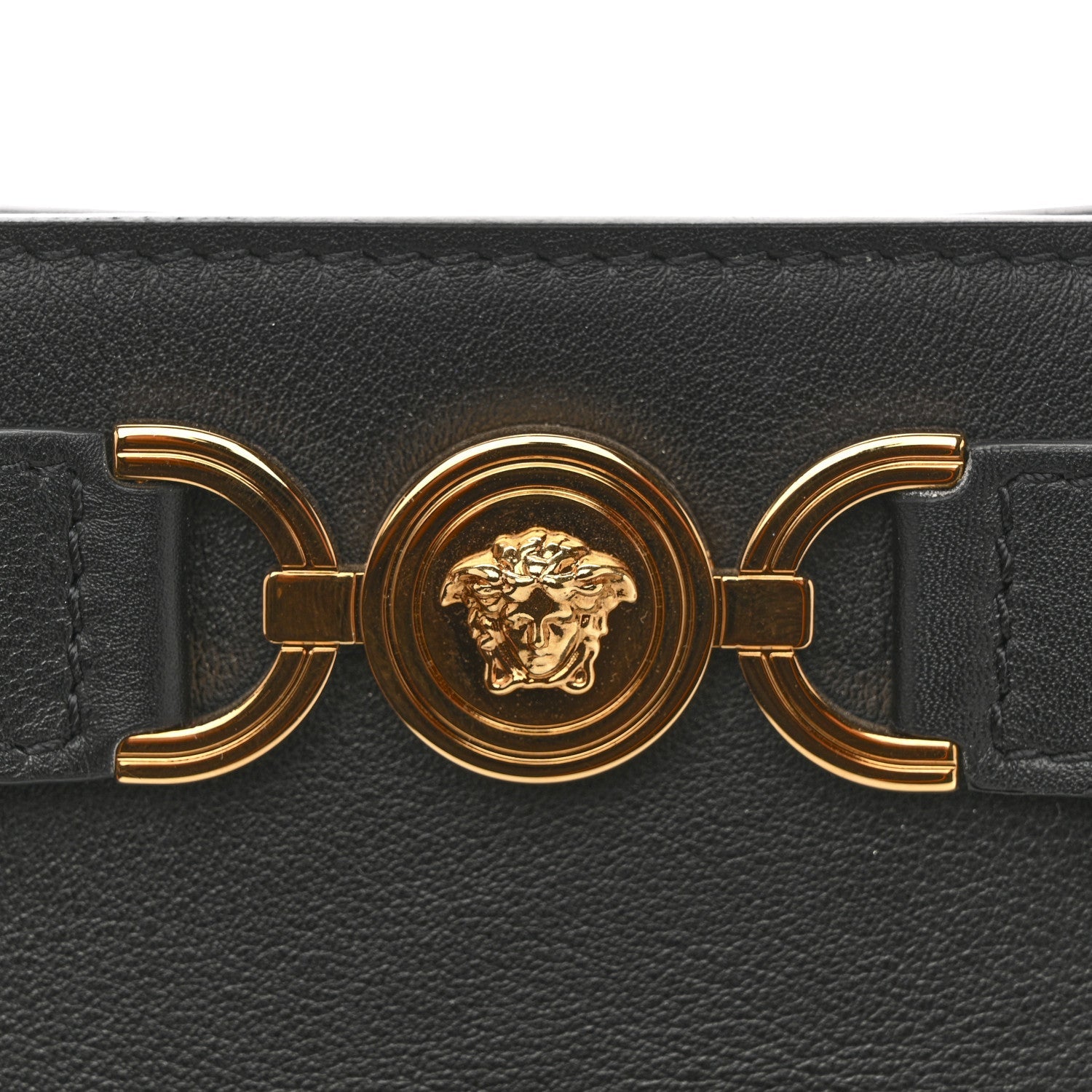 Calfskin Small Medusa '95 Tote Bag Black