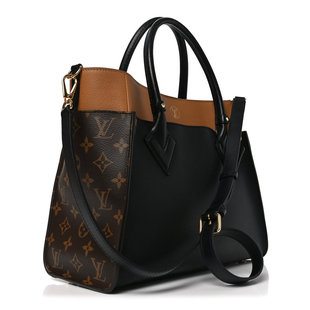 Calfskin Monogram On My Side MM Black