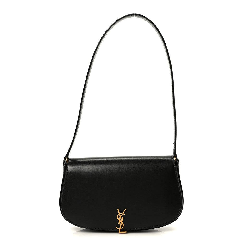 Box Calfskin Mini Voltaire Shoulder Bag Black