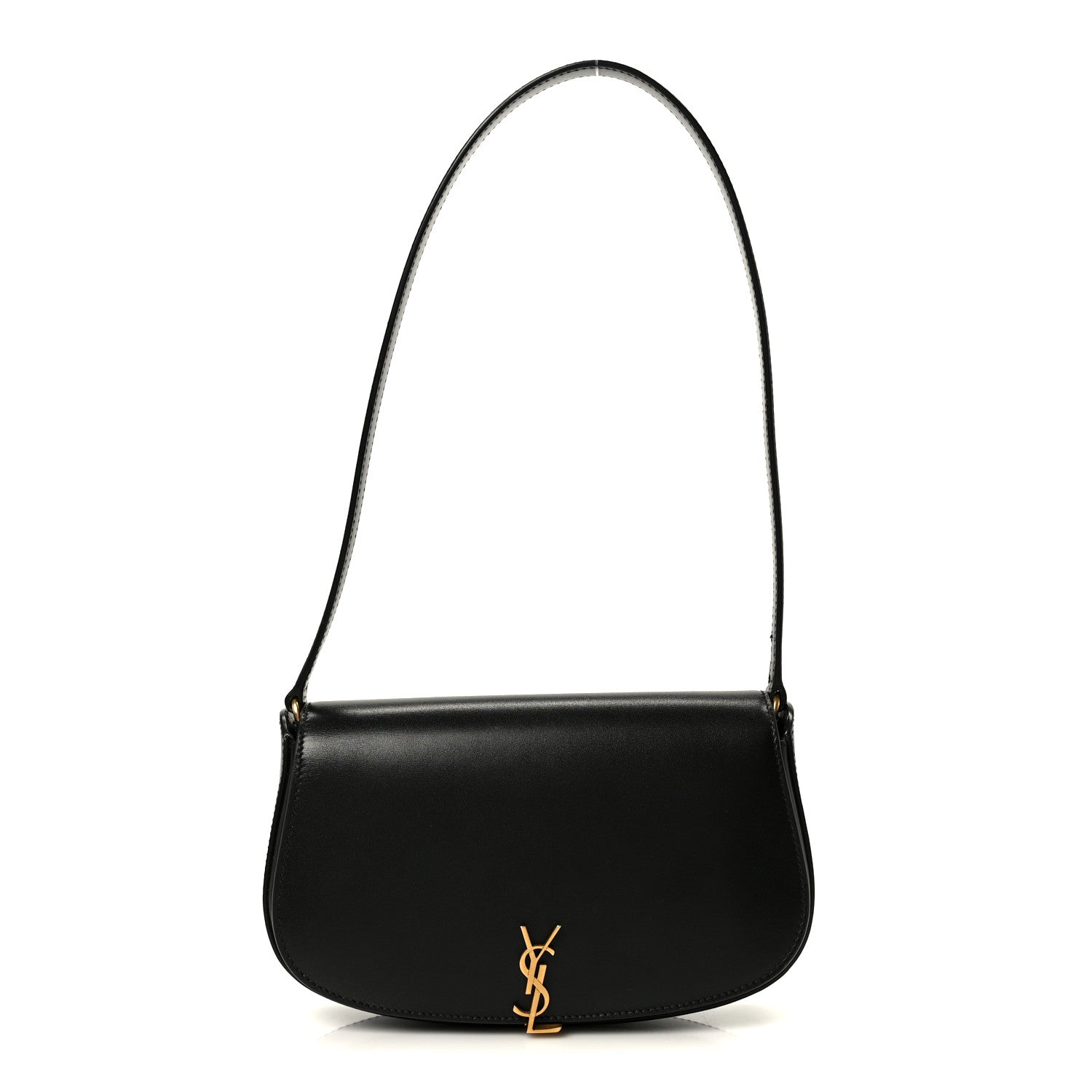 Box Calfskin Mini Voltaire Shoulder Bag Black