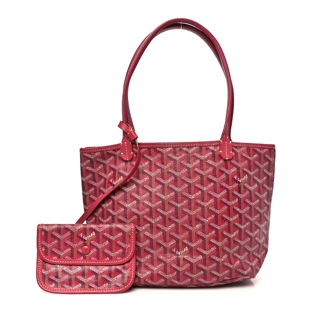 Goyardine Reversible Mini Anjou Red