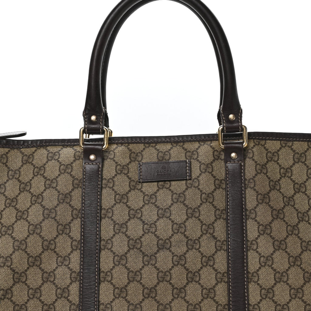 GG Plus Monogram Medium Joy Tote Dark Brown