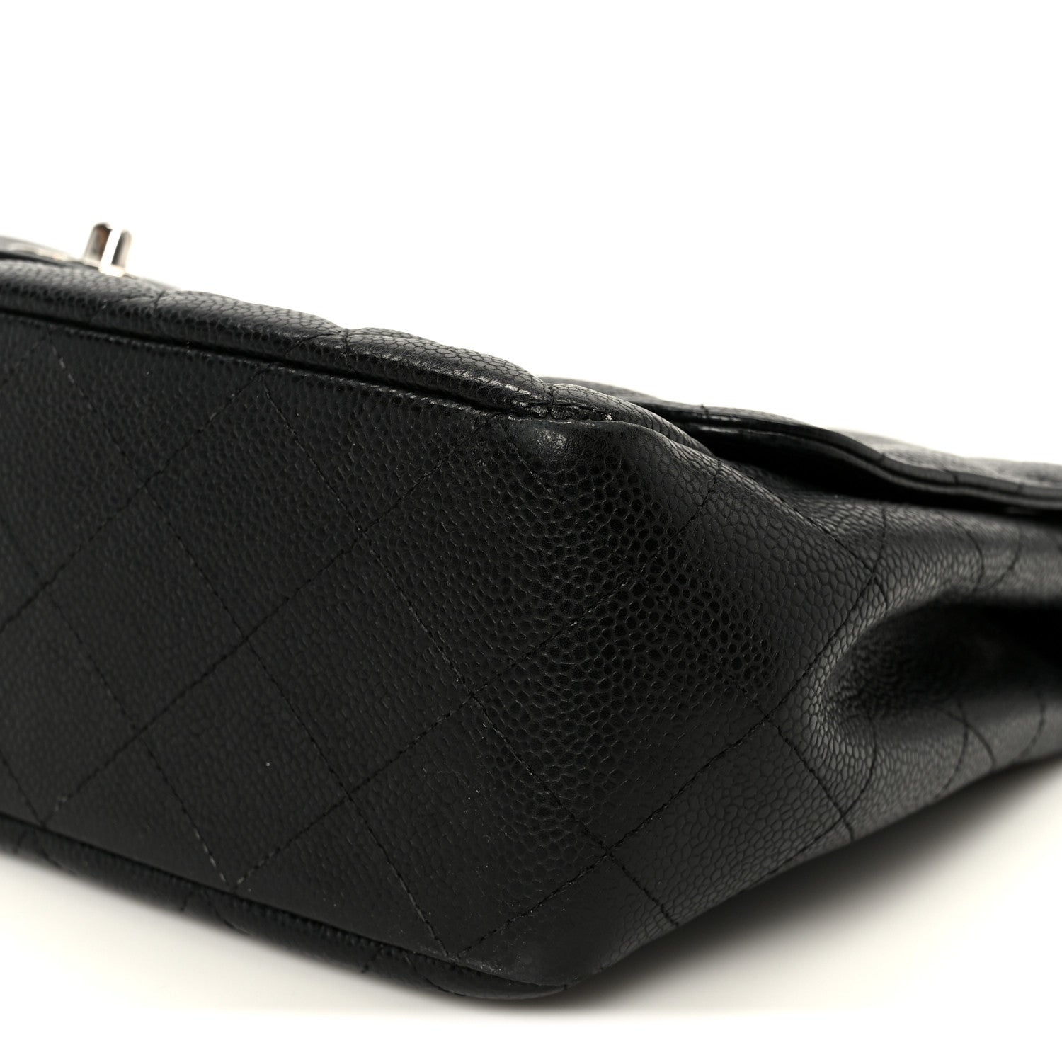 Caviar Quilted Jumbo Single Flap Black