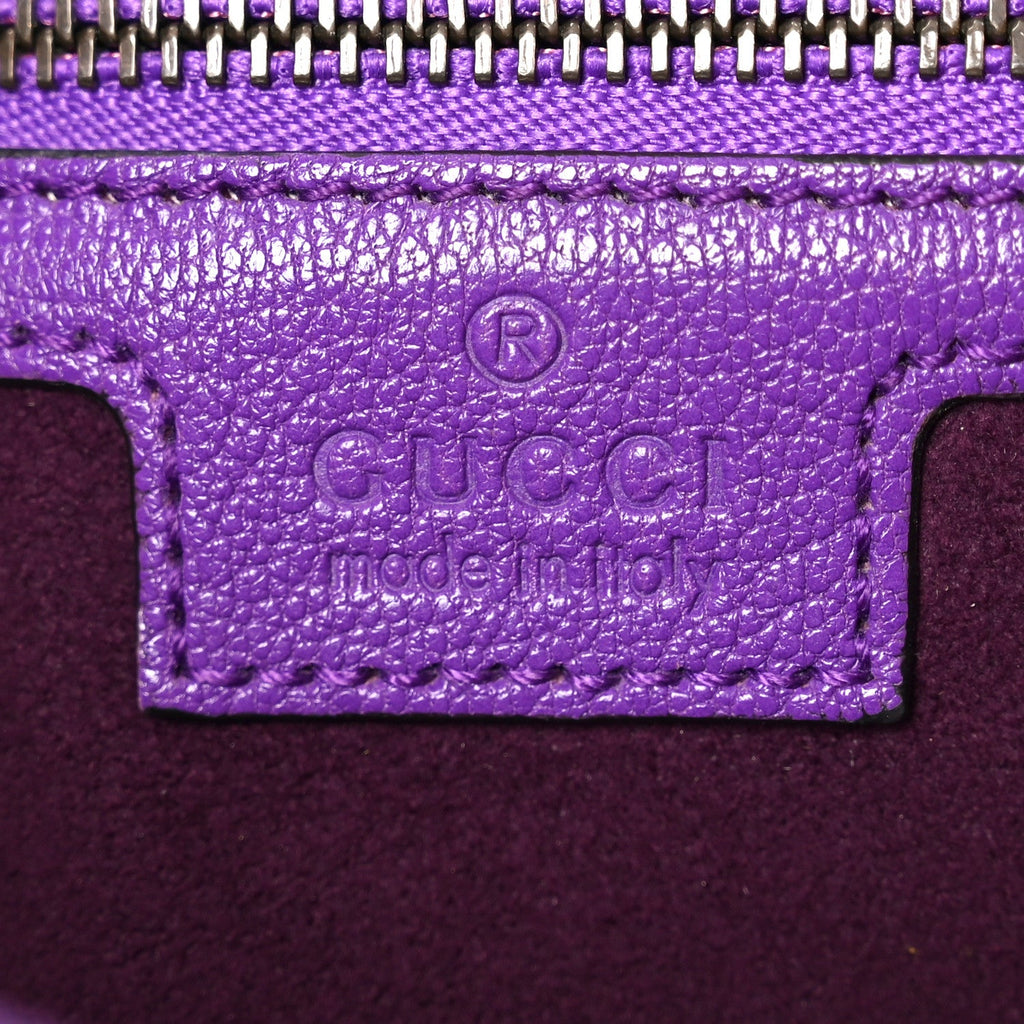 Goatskin Medium Aphrodite Shoulder Bag Shine Purple