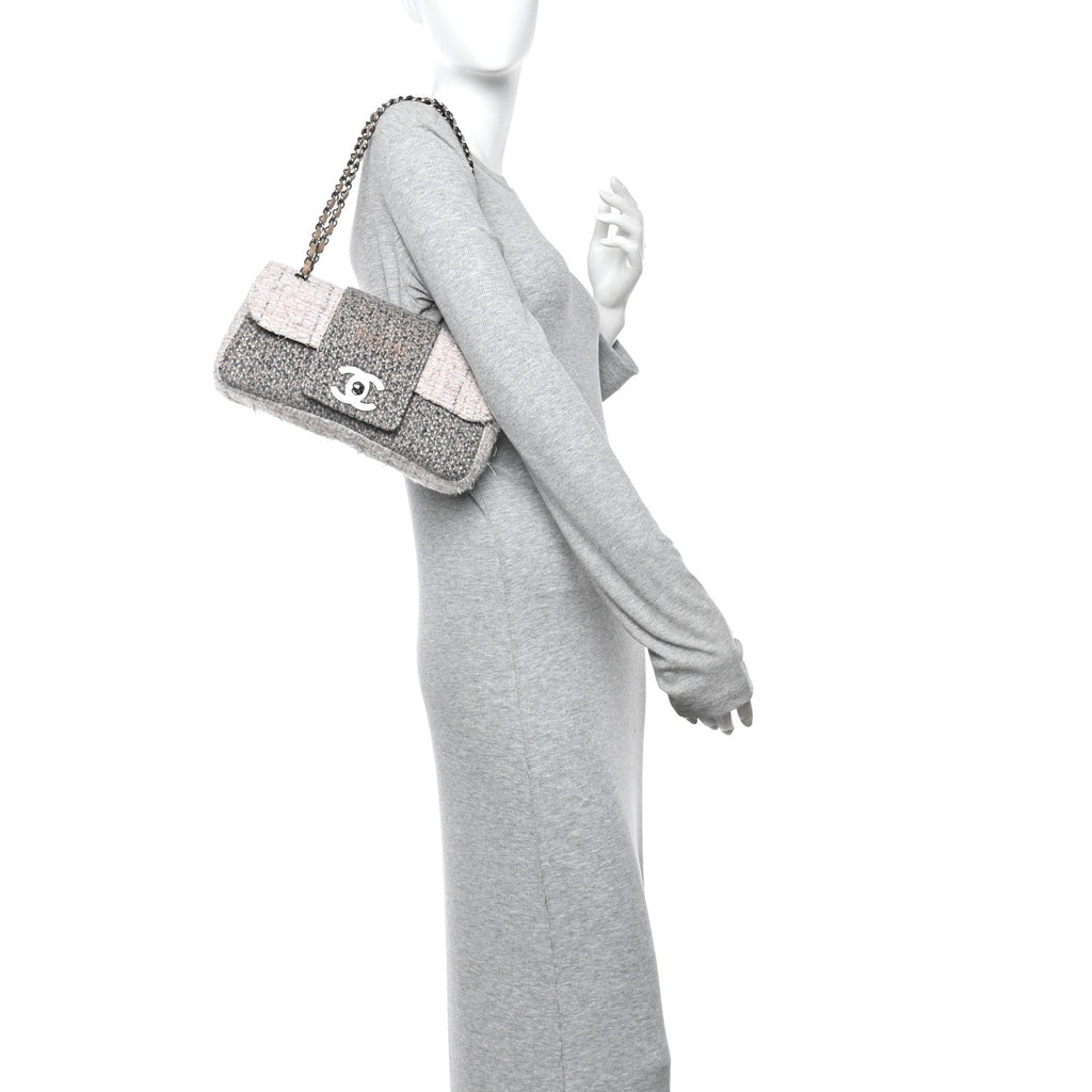 Tweed Medium Fantasy Flap Grey
