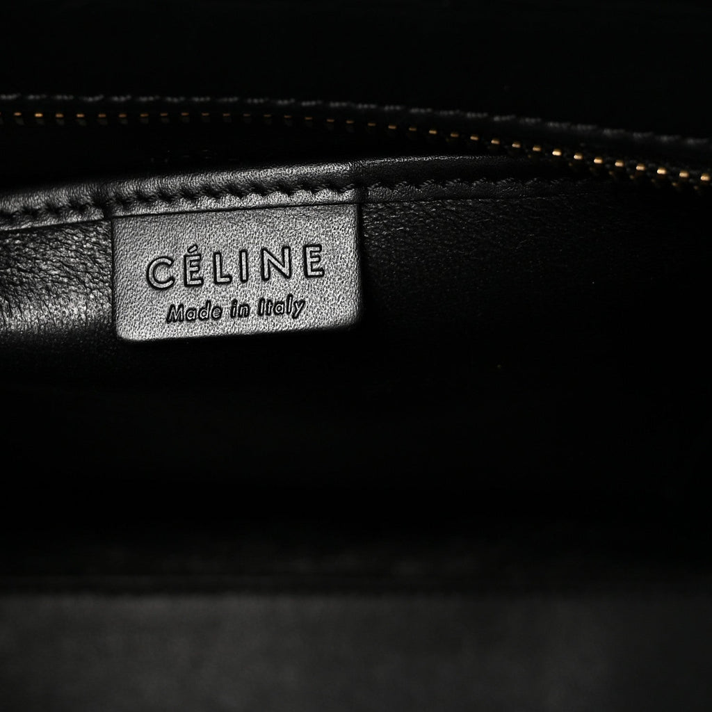 Baby Grained Calfskin Nano Tri-Color Luggage Zinc Almond