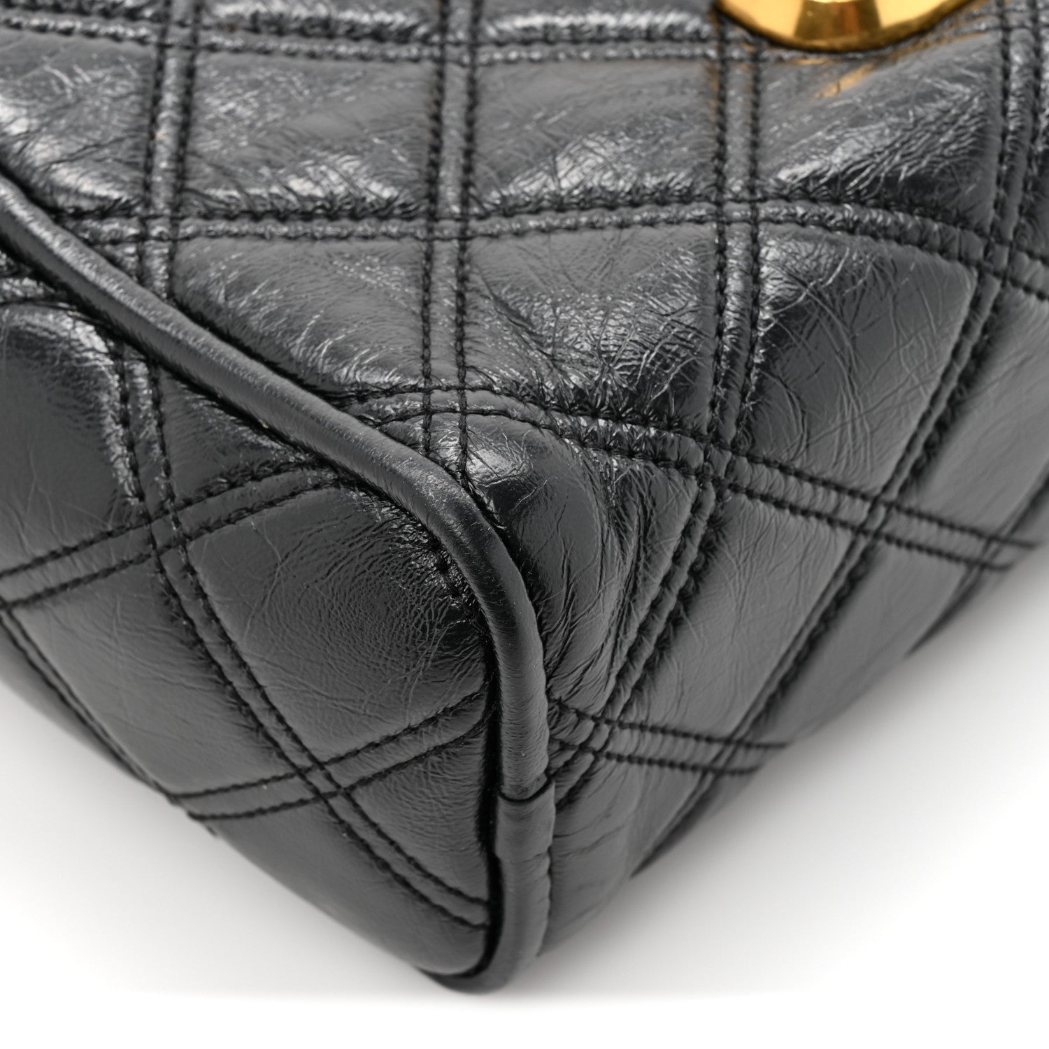 Lambskin Quilted The Softshot 21 Bag Black