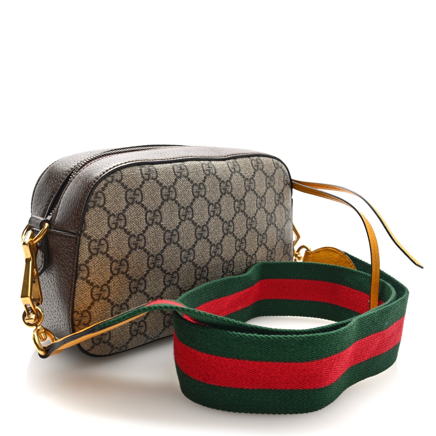 GG Supreme Monogram Web Neo Vintage Shoulder Bag Beige New Acero Crop