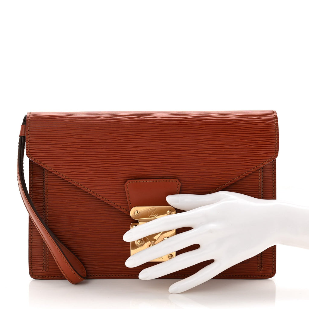 Epi Pochette Sellier Dragonne Kenyan Fawn