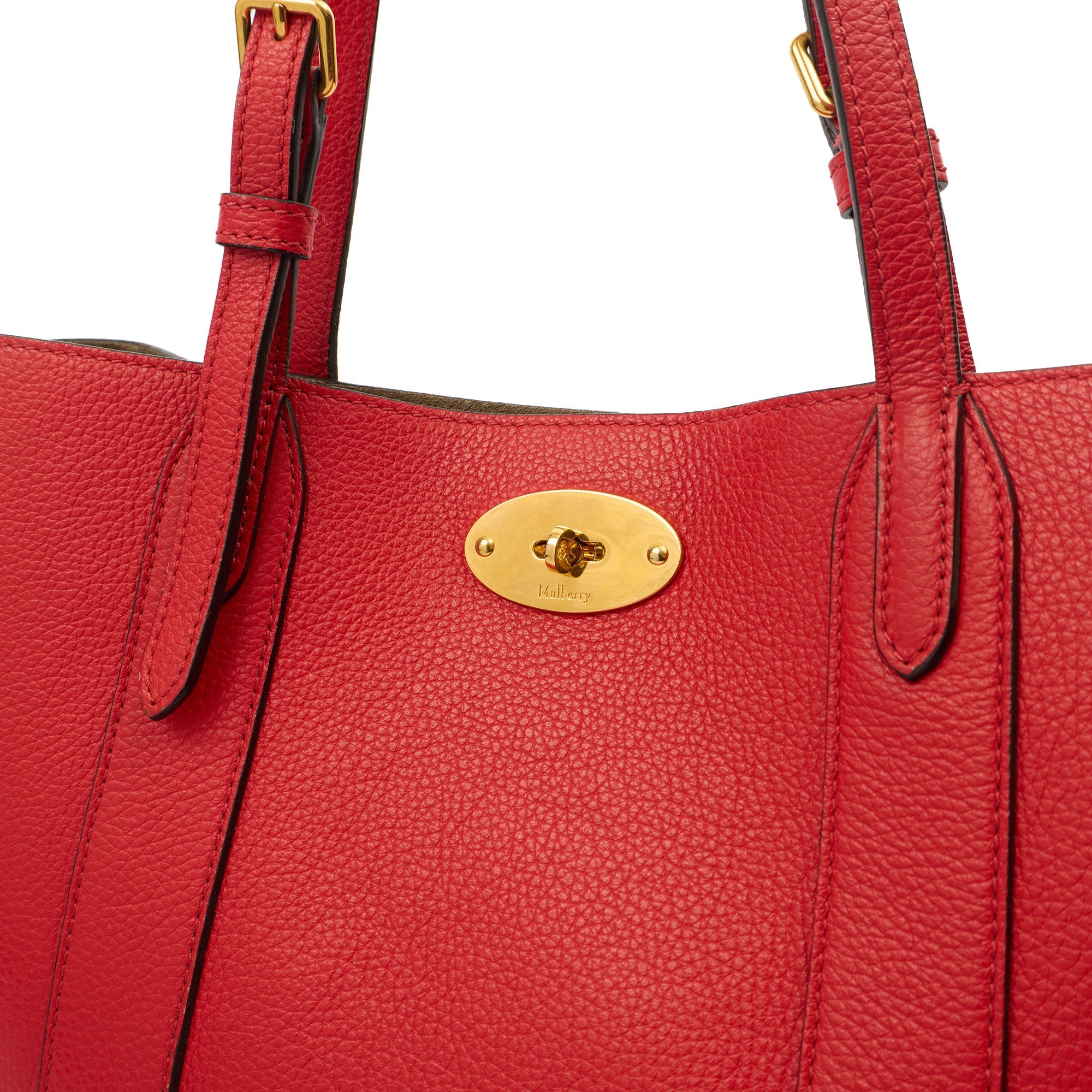 Mulberry Tote Bayswater Tote - Small in Red, Calfskin Leather