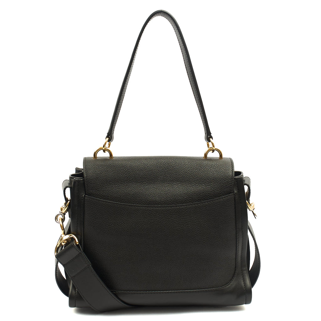 Chloe Top Handle Tess Day in Black, Leather