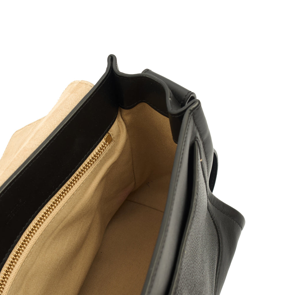 Chloe Top Handle Tess Day in Black, Leather