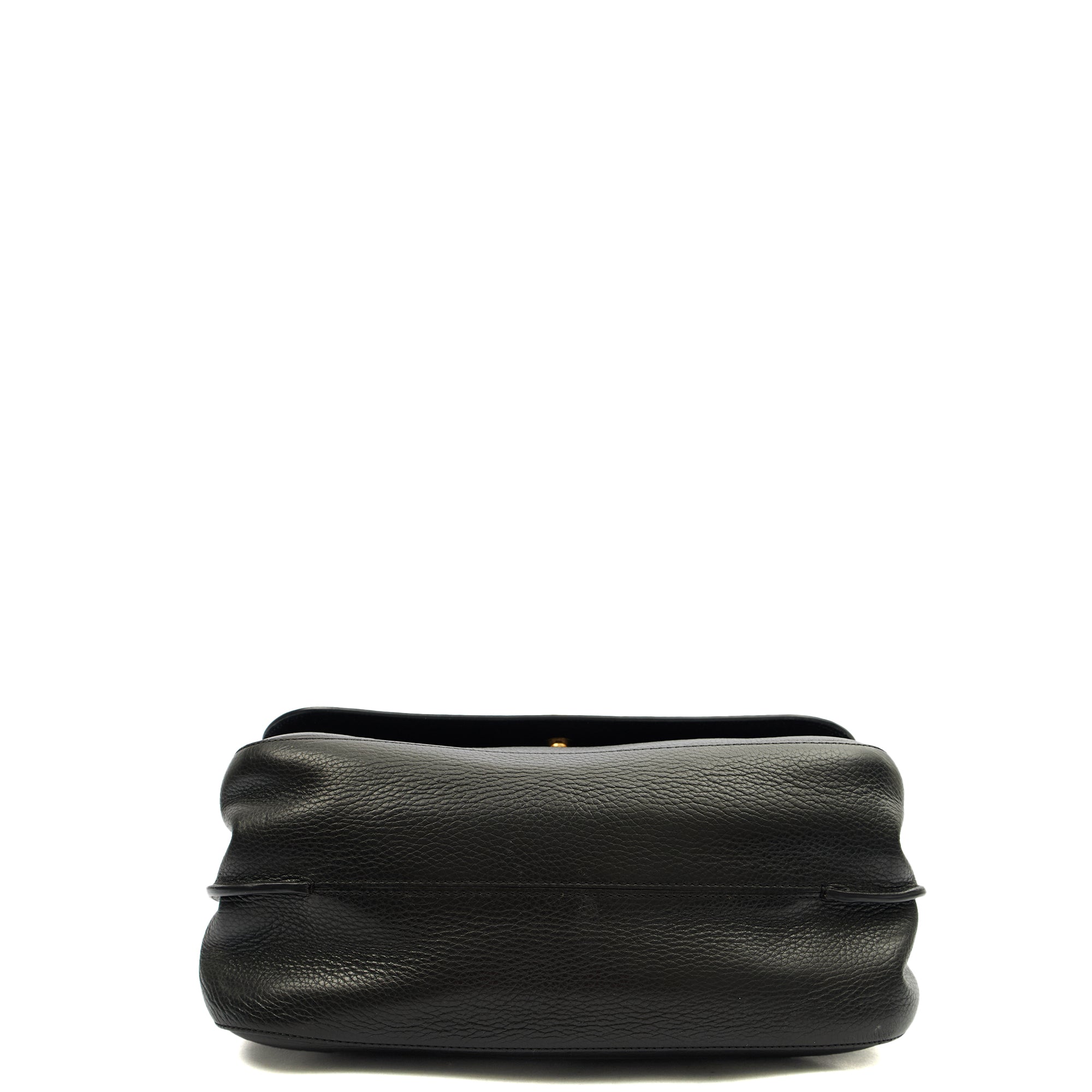 Mulberry Top Handle Amberley Satchel in Black, Calfskin Leather