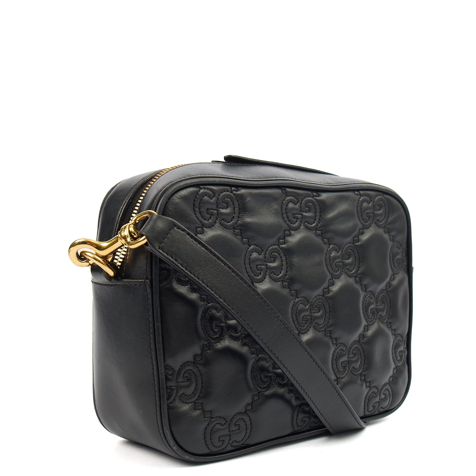 Gucci Cross Body GG Matelasse Small in Black, Leather
