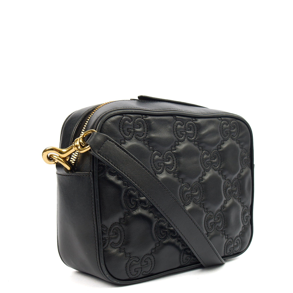 Gucci Cross Body GG Matelasse Small in Black, Leather